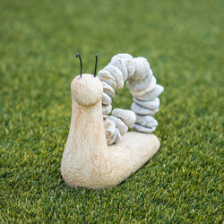 Beach Pebble Snails: Stone & Glass