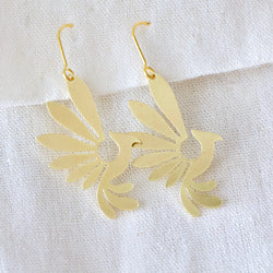 Brass Pheonix Earrings
