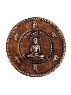 Buddha Mantra Wall Hanging: Brass Copper / 8