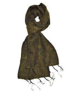 Brushed Woven Scarf, Olive