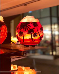 Sunset Aromatherapy Salt Lamp  With UL Listed Dimmer Cord