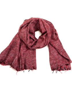 Brushed Woven Shawl, Pomegrante