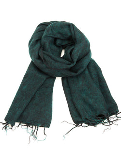 Brushed Woven Shawl, Forest Green