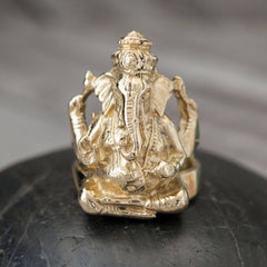 Brass Ganesh Ring: 7