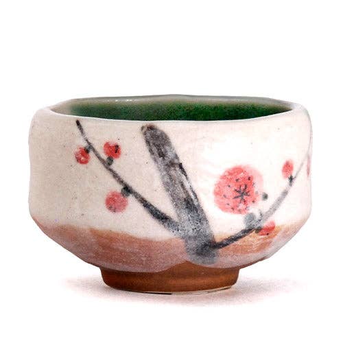 Ume Plum Blossoms Mini Matcha Bowl 8oz 3.75
