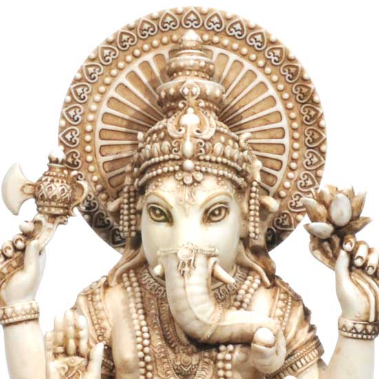 Resin Ganesha - Ivory 6