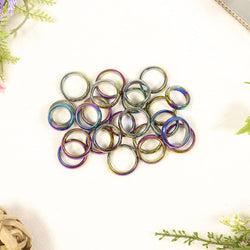 Hematite Multi Color Rings