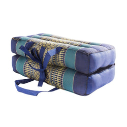 Zafuko Foldable Yoga & Meditation Cushion: Teal/Turquoise / Large