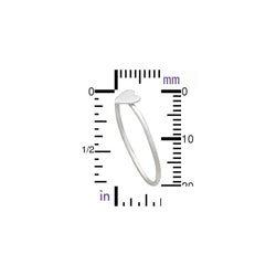 Tiny Heart Ring: Sterling Silver / 9