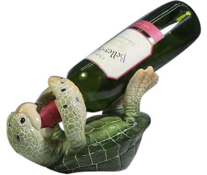 Green Turtle Wine Holder
