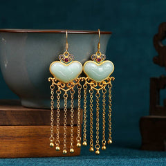 Hearty Jade Earrings