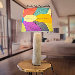 Chronicle Pillar Lamp Base Gray, Base Made of Recycled Paper