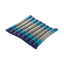 Zafuko Rollable Yoga & Meditation Cushion: Burgundy/Orange / Medium