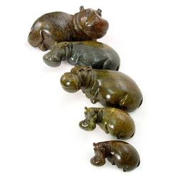 Stone Hippo: 8 inch