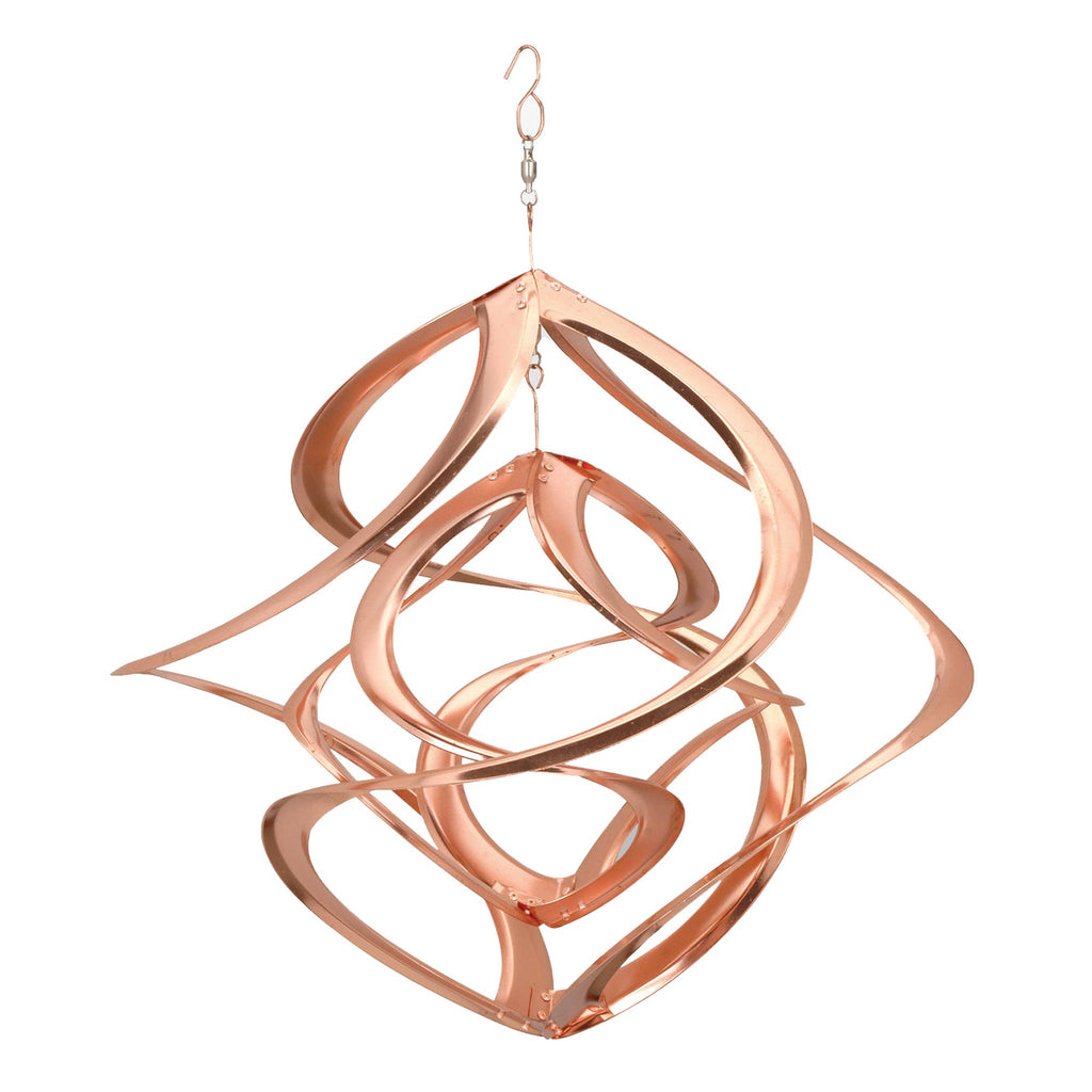 Copper Cosmix Double Helix Garden Spinner – 17”