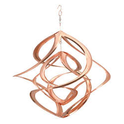 Copper Cosmix Double Helix Garden Spinner – 17”