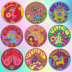 Multiple Zodiac Stickers 10 EACH