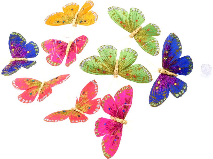 Lovely colors on this jeweled butterfly garland - THH7002B