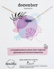 Tanzanite December Birthstone Necklace