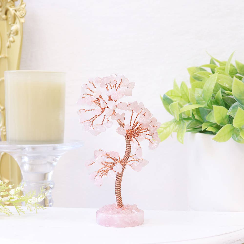 Rose Quartz Tree - Rose Quartz Tree of Life