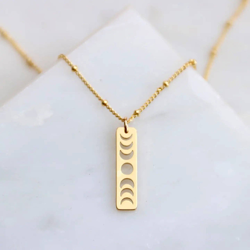 Moon Phase Necklace - Gold or Silver