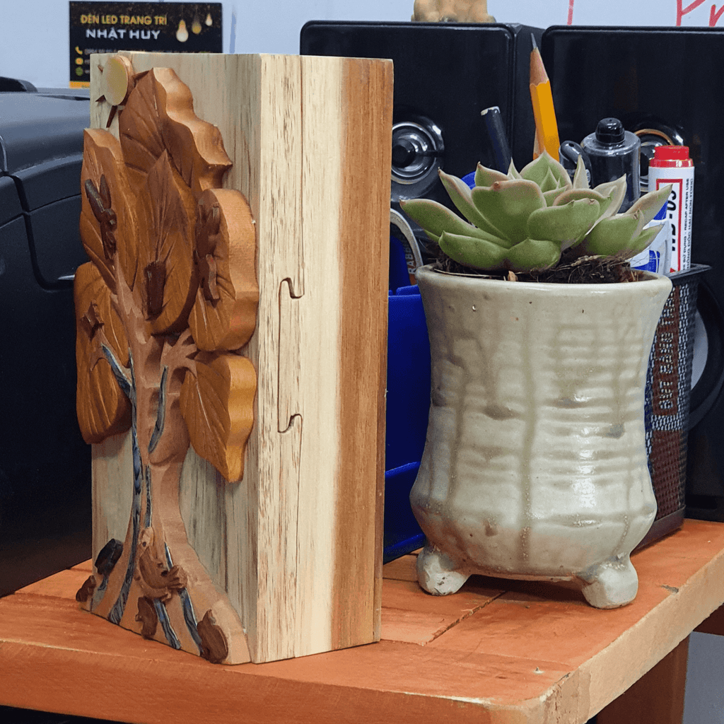 Mother of Pearl Tree of Life - Hand Carved Gift Box