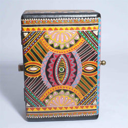 Painted Wood Box: Wood / 8