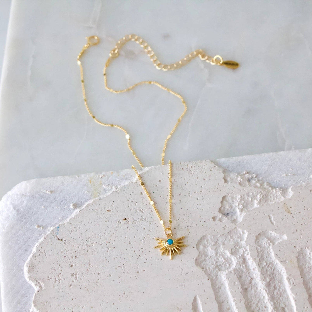 Starburst Necklace - Turquoise or CZ