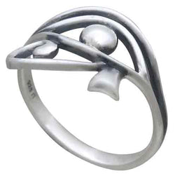 Sterling Silver Eye of Horus Ring: 9