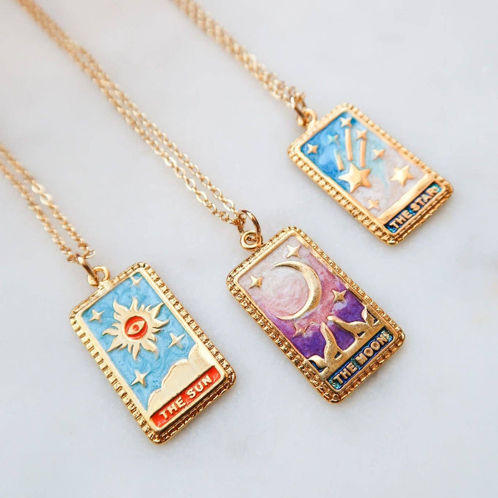 Rainbow Tarot Necklaces: Moon