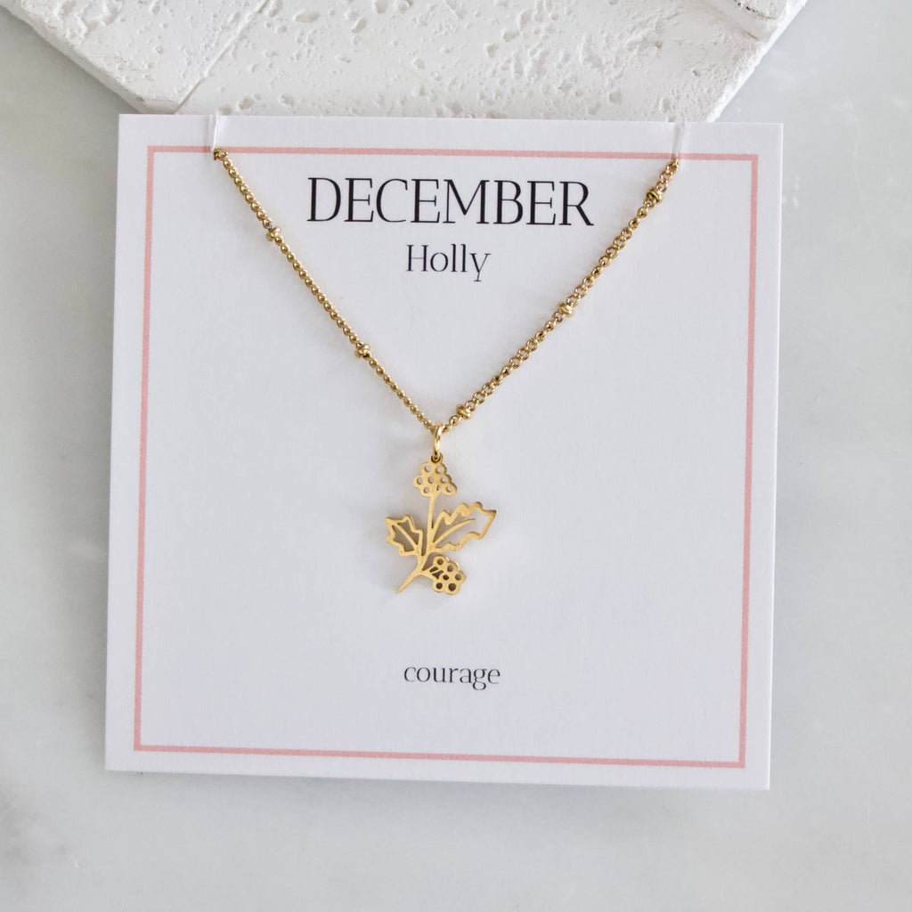 Birth Flower Necklaces - Waterproof: May - Hawthorn