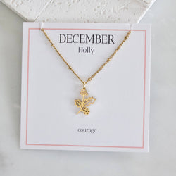 Birth Flower Necklaces - Waterproof: May - Hawthorn