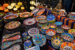 Round Embossed Ceramic Bowl - 10