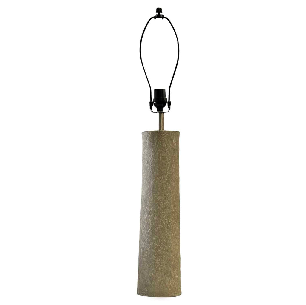 Chronicle Pillar Lamp Base Gray, Base Made of Recycled Paper