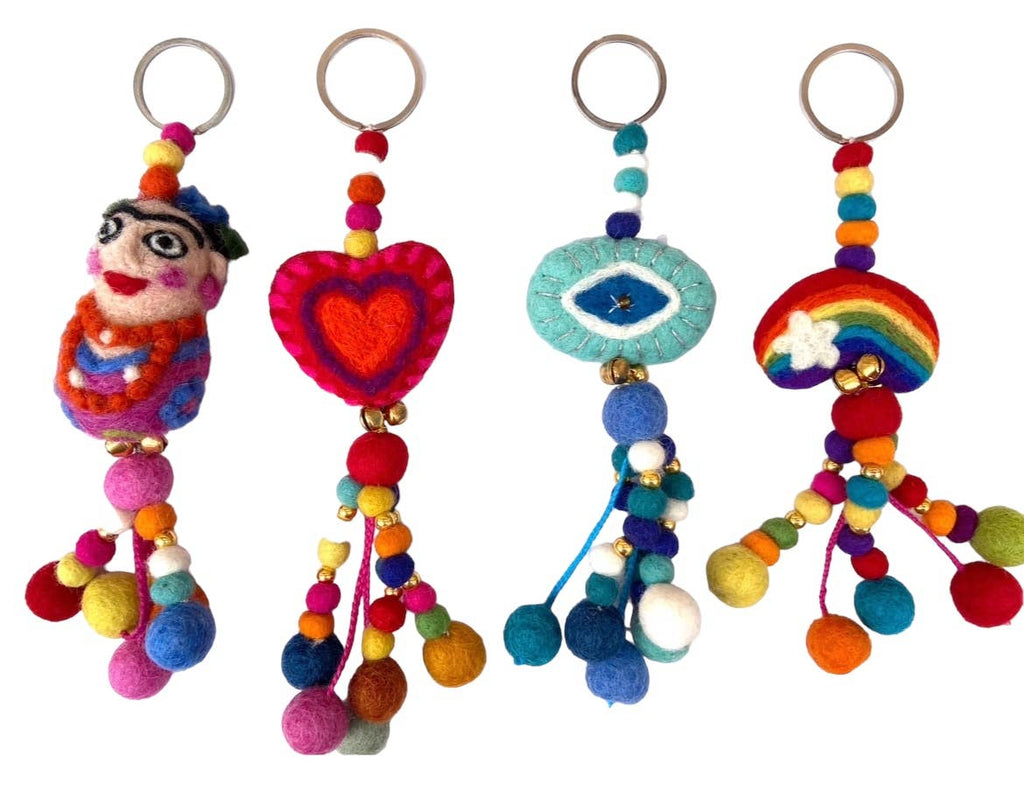 Key chains, rainbow