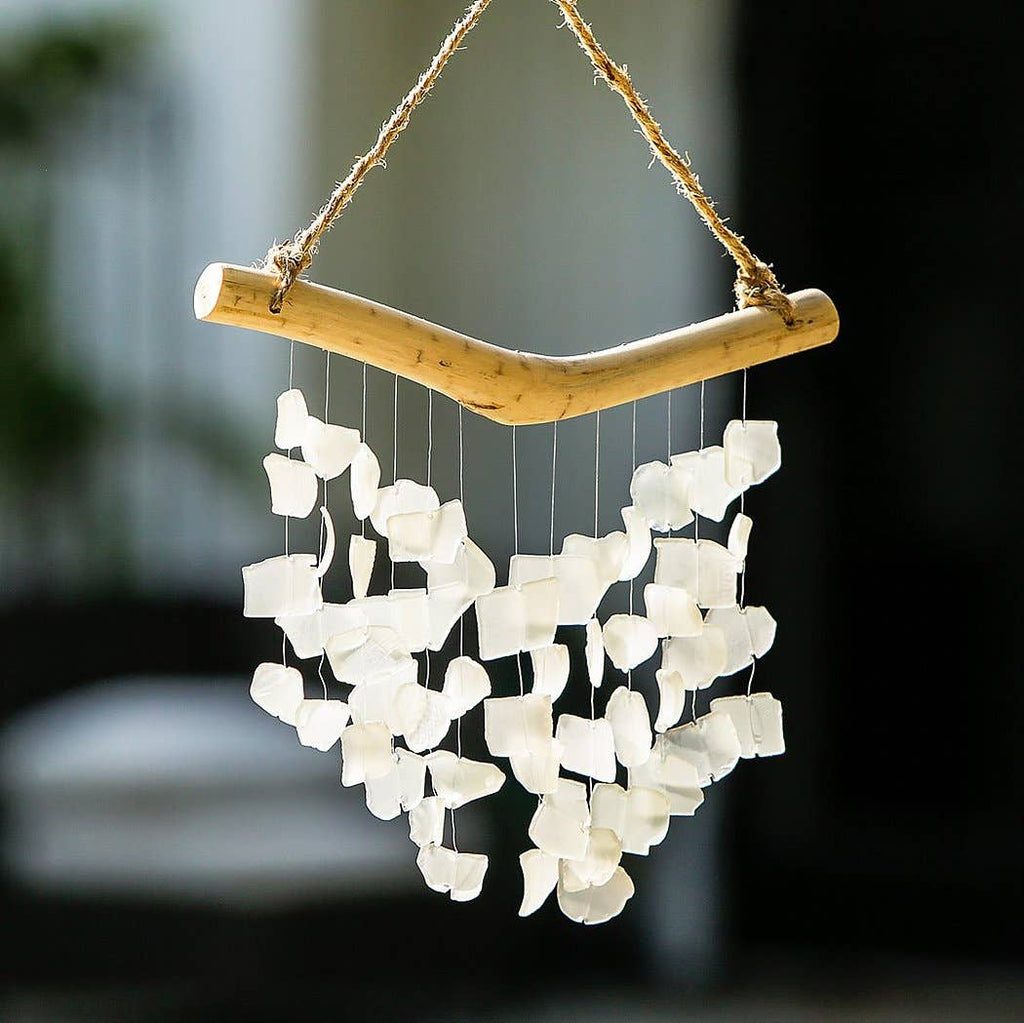 Raindrop Butterfly Mobiles - White Recycled Bottles: Large 22