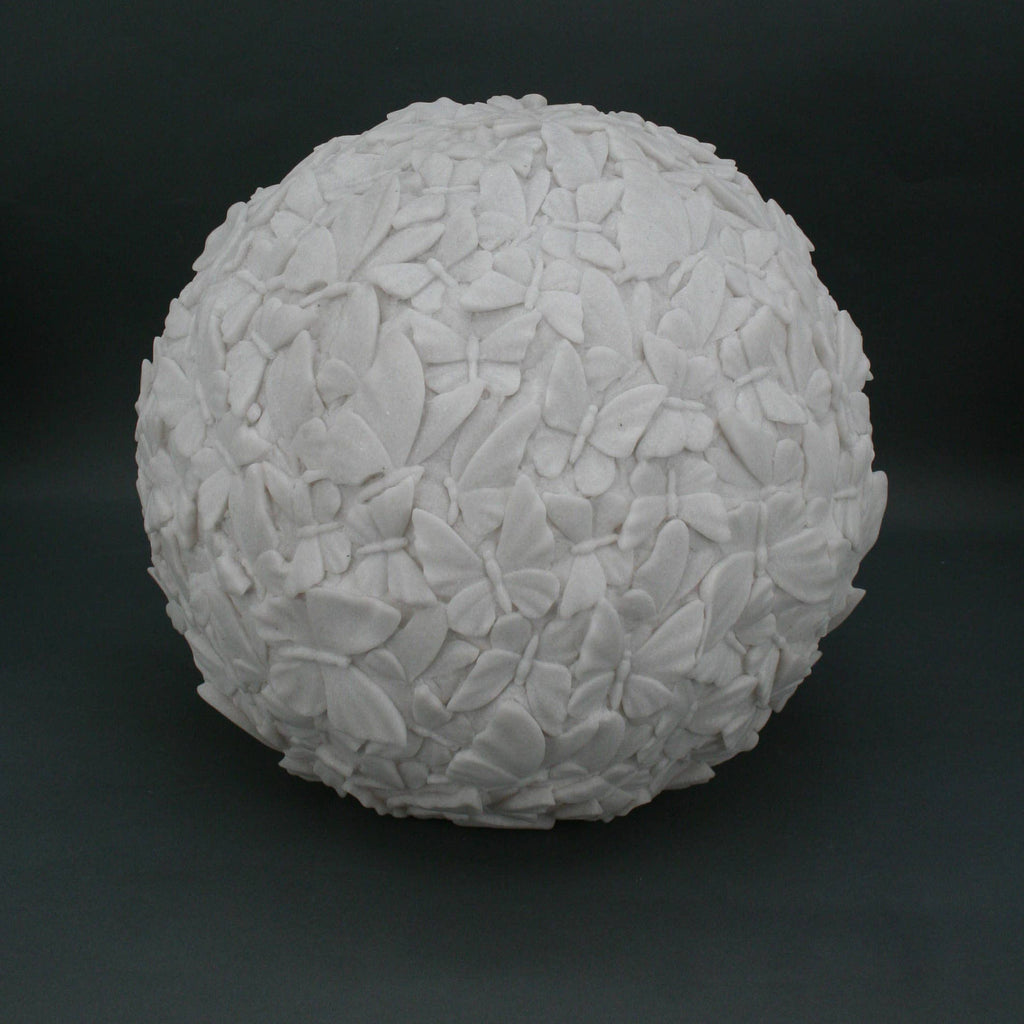Small White Sandstone Butterfly Lamp