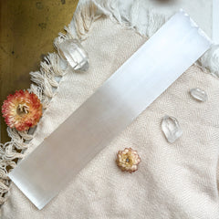 BLANK White Selenite Crystal Charging Plate Rectangle Gifts: Small 4