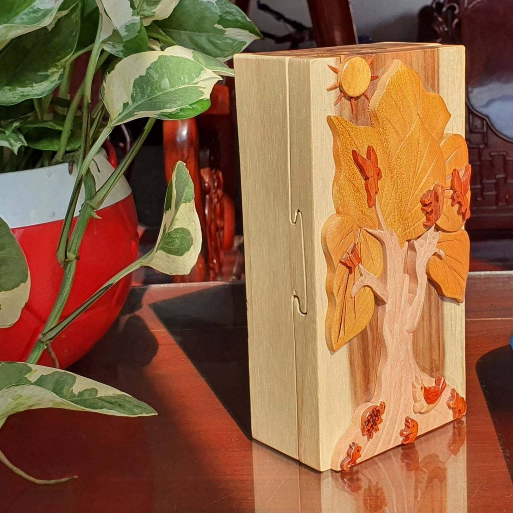 Tree of Life - Hand Carved Keepsake Gift Box