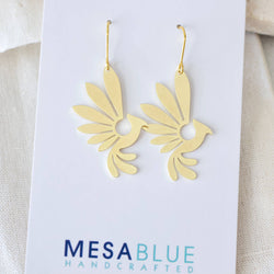 Brass Pheonix Earrings