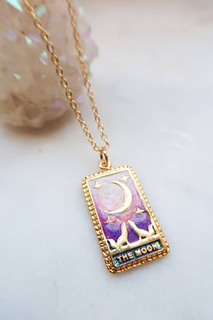 Rainbow Tarot Necklaces: Moon
