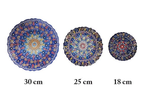Dantel Design Ceramic Plate - 25 cm round