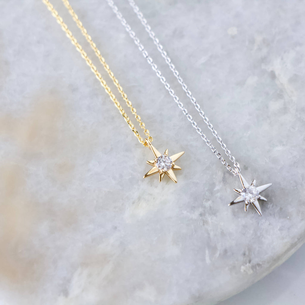 Mini Star Necklace: Silver