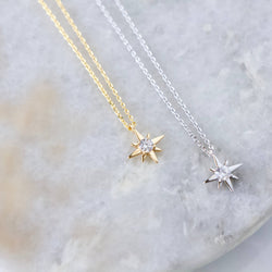 Mini Star Necklace: Silver