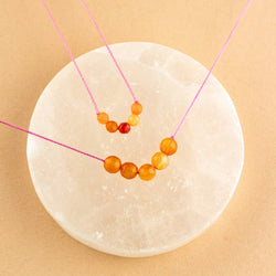 Carnelian Big Wishes Necklace for Happiness