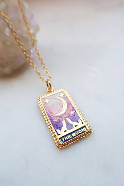 Rainbow Tarot Necklaces: Moon