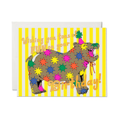 Star Hippos greeting card: Single