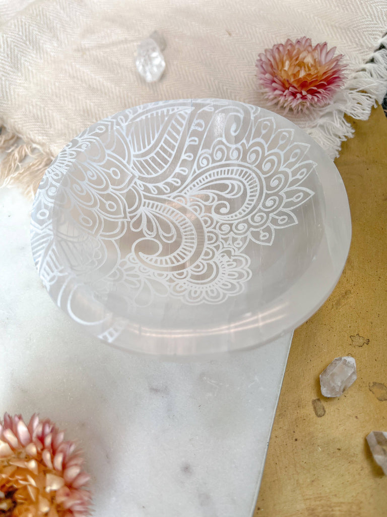 Selenite Offering Bowl 