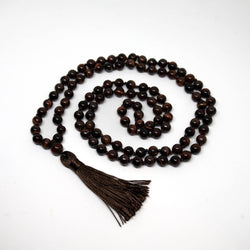 Red Tiger's Eye Knotted 108 Bead Mala - Prayer Beads - 8mm