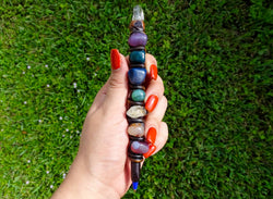 Chakra 7 Stone Durepox Resin Refillable Pen